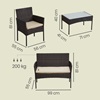 Songmics Έπιπλα Μπαλκονιού Lounge Set (GGF004K05) (SNGGGF004K05)-SNGGGF004K05