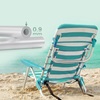 Songmics Beach Chair White/Green 68x63x75cm (GCB62JW) (SNGGCB62JW)-SNGGCB62JW