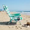Songmics Beach Chair White/Green 68x63x75cm (GCB62JW) (SNGGCB62JW)-SNGGCB62JW