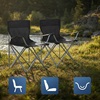Songmics Camping Chair Set of 2 Black 84x52x81cm (GCB01BK) (SNGGCB01BK)-SNGGCB01BK