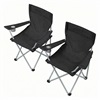 Songmics Camping Chair Set of 2 Black 84x52x81cm (GCB01BK) (SNGGCB01BK)-SNGGCB01BK