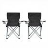 Songmics Camping Chair Set of 2 Black 84x52x81cm (GCB01BK) (SNGGCB01BK)-SNGGCB01BK