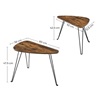 Σετ Μεταλλικά Βοηθητικά Τραπέζια Nesting 60 x 38 x 47.5 cm 2 τμχ VASAGLE LNT012B01-VASLNT012B01