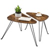 Σετ Μεταλλικά Βοηθητικά Τραπέζια Nesting 60 x 38 x 47.5 cm 2 τμχ VASAGLE LNT012B01-VASLNT012B01