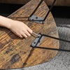 Σετ Μεταλλικά Βοηθητικά Τραπέζια Nesting 60 x 38 x 47.5 cm 2 τμχ VASAGLE LNT012B01-VASLNT012B01