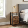 Vasagle Bedside Table 38 x 28 x 60 cm (LET521B01) (VASLET521B01)-VASLET521B01