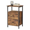 Vasagle Bedside Table 38 x 28 x 60 cm (LET521B01) (VASLET521B01)-VASLET521B01