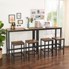 Μεταλλικό Ορθογώνιο Τραπέζι - Bar 120 x 40 x 100 cm VASAGLE LBT12X-VASLBT12X