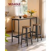 Σετ Μεταλλικά Σκαμπό Bar 32 x 32 x 65 cm 2 τμχ VASAGLE LBC32X-VASLBC32X