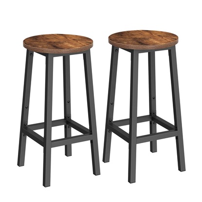 Σετ Μεταλλικά Σκαμπό Bar 32 x 32 x 65 cm 2 τμχ VASAGLE LBC32X-VASLBC32X