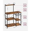Μεταλλική Ραφιέρα Κουζίνας με 6 Ράφια 90 x 40 x 132 cm VASAGLE KKS35X-VASKKS35X
