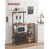 Μεταλλική Ραφιέρα Κουζίνας με 6 Ράφια 90 x 40 x 132 cm VASAGLE KKS35X-VASKKS35X