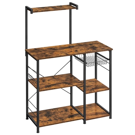 Μεταλλική Ραφιέρα Κουζίνας με 6 Ράφια 90 x 40 x 132 cm VASAGLE KKS35X-VASKKS35X