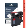 Ετικέτες Γενικής Χρήσης Mediarange (Dymo® D1/45017/S0720570) 12mm, 7m, Laminated and Permanent Adhesive, Black on Red (MRDY45017)-MRDY45017