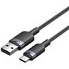 VENTION USB 2.0 A Male to C Male 3A Cable 1M Black Aluminum Alloy Type (CTNBF) (VENCTNBF)-VENCTNBF