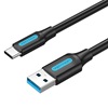 VENTION USB 3.0 A Male to C Male Cable 1M Black PVC Type (COZBF) (VENCOZBF)-VENCOZBF