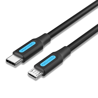 VENTION USB 2.0 C Male to Micro-B Male 2A Cable 0.5M Black (COVBD) (VENCOVBD)-VENCOVBD