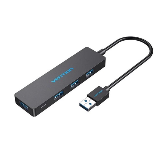 VENTION 4 Ports USB3.0 HUB 0.15M Black (CHKBB) (VENCHKBB)-VENCHKBB