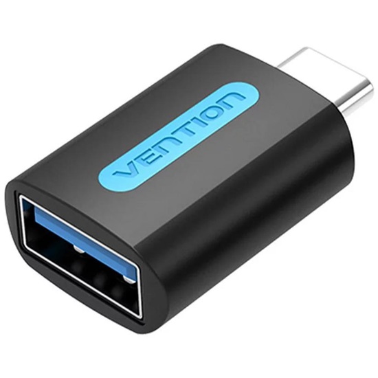 VENTION USB-C Male to USB 3.0 Female OTG Adapter Black PVC Type (CDUB0) (VENCDUB0)-VENCDUB0