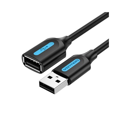 VENTION USB 2.0 A Male to A Female Extension Cable 3M black PVC Type (CBIBI) (VENCBIBI)-VENCBIBI