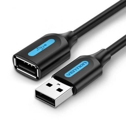 VENTION USB 2.0 A Male to A Female Extension Cable 1.5M black PVC Type (CBIBG) (VENCBIBG)-VENCBIBG