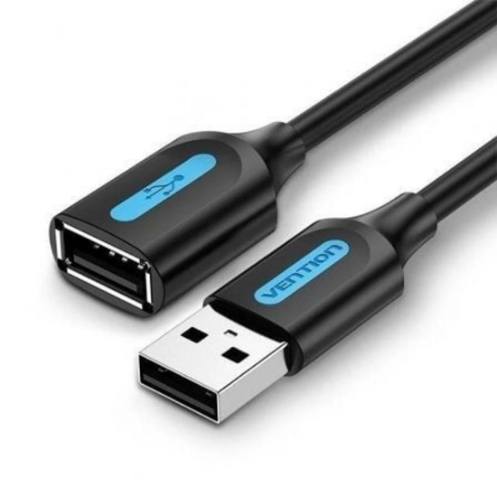 VENTION USB 2.0 A Male to A Female Extension Cable 1.5M black PVC Type (CBIBG) (VENCBIBG)-VENCBIBG
