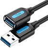 VENTION USB 3.0 A Male to A Female Extension Cable 1.5M black PVC Type (CBHBG) (VENCBHBG)-VENCBHBG
