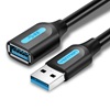 VENTION USB 3.0 A Male to A Female Extension Cable 1M black PVC Type (CBHBF) (VENCBHBF)-VENCBHBF