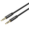 VENTION Fabric Braided 3.5mm Male to Male Audio Cable 1.5M Black Metal Type (BAGBG) (VENBAGBG)-VENBAGBG