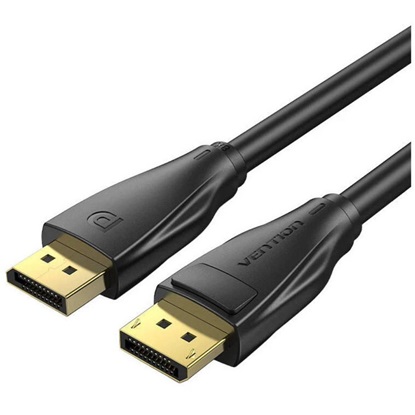 VENTION DisplayPort Male to Male 4K HD Cable 1M Black (HAKBF) (VENHAKBF)-VENHAKBF