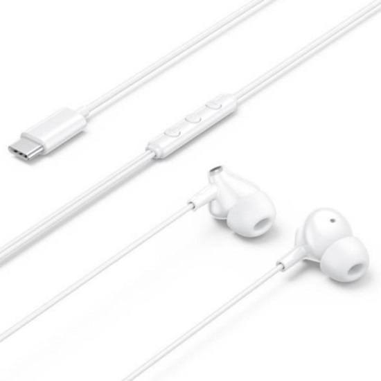 VENTION ECHO LITE USB-C In-Ear Wired Headphones with DAC Adapter 1.2M White (GBBWAV) (VENGBBWAV)-VENGBBWAV