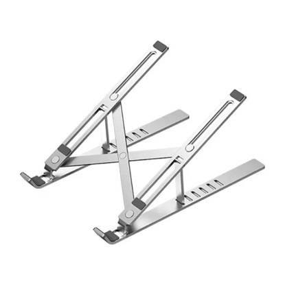 VENTION Foldable Laptop Stand Silver Aluminum Alloy Type (KDMI0) (VENKDMI0)-VENKDMI0