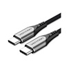 VENTION USB 2.0 Type-C Male to Type-C Male 5A Cable 2M Black Aluminum Alloy Type (TRIBH) (VENTRIBH)-VENTRIBH