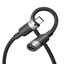 VENTION USB 3.2 Gen2 C Male to C Male 10Gbps Cable 1M Black Aluminum Alloy Type (TRGBF) (VENTRGBF)-VENTRGBF
