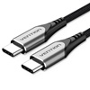 VENTION USB 2.0 Type-C Male to Type-C Male 3A Cable 2M Black Aluminum Alloy Type (TRDBH) (VENTRDBH)-VENTRDBH