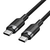 VENTION USB 2.0 Type-C Male to Type-C Male 3A Cable 2M Black PVC Type (TRCBH) (VENTRCBH)-VENTRCBH