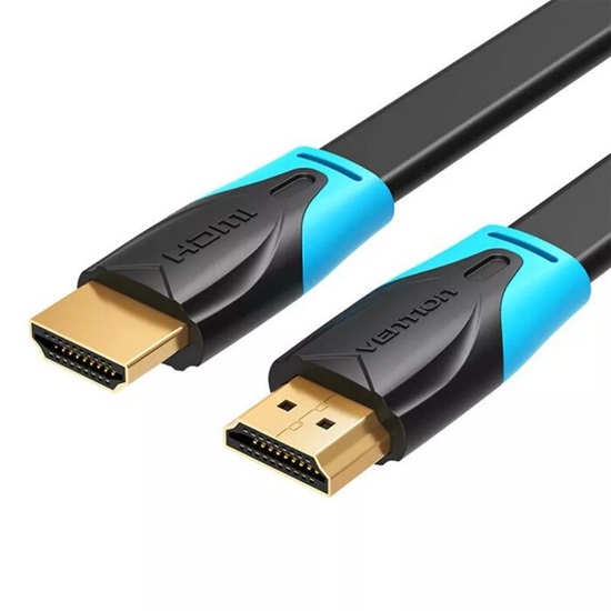 VENTION Flat HDMI Cable 1.5M Black (VAA-B02-L150) (VENVAA-B02-L150)-VENVAA-B02-L150