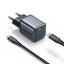 VENTION 1-Port USB-C GaN Charger (20W) Gray with USB-C to Lightning Cable (1M) Black EU-Plug (TZ-FEVH0-EU) (VENTZ-FEVH0-EU)-VENTZ-FEVH0-EU