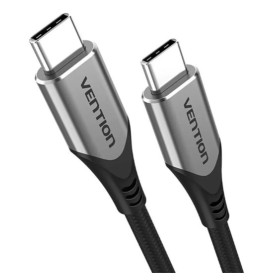 VENTION Cotton Braided USB-C to USB-C 3.1 Cable 0.5M  Gray (TAAHD) (VENTAAHD)-VENTAAHD