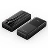 VENTION 20000mAh Power Bank (Micro-USB + USB-C + USB-A/USB-A) with Built-in USB-C and Lightning Cables 22.5W Black LED Display Universal Type (FHPB0-TY) (VENFHPB0-TY)-VENFHPB0-TY