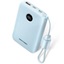 VENTION 10000mAh Power Bank (USB-C + USB-C/USB-C/USB-A) with Built-in USB-C to USB-C Cable 22.5W Blue LED Display Type (FKAL0-C) (VENFKAL0-C)-VENFKAL0-C
