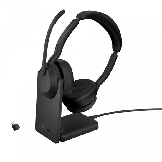 Jabra Headset Evolve2 55 UC Stereo Bluetooth USB-C (25599-989-889) (JAB25599-989-889)-JAB25599-989-889