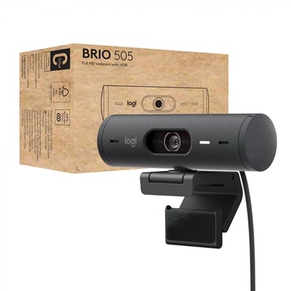 Logitech Webcam Brio 505 Black (960-001459) (LOGBRIO505BK)-LOGBRIO505BK