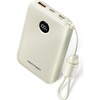 VENTION 10000mAh Power Bank (USB-C + USB-C/USB-C/USB-A) with Built-in USB-C to USB-C Cable 22.5W Beige LED Display Type (FKAN0-C) (VENFKAN0-C)-VENFKAN0-C