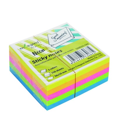 EnLegend Αυτοκόλλητες σημειώσεις 50Χ50, 250φ,neon 5 color mix (SMB50-NM) (ENLSMB50-NM)-ENLSMB50-NM