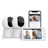 Arenti AINanny B2 WiFi 2MP/1080P Baby Monitor Kit Dual Cameras with LCD Screen (AINANNY B2 2CAM) (AREAINANNYB2-2CAM)-AREAINANNYB2-2CAM