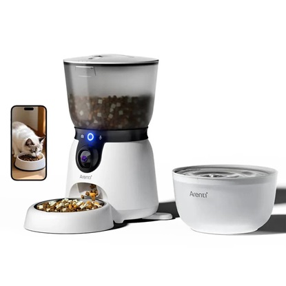 Arenti Pet Feeder2 Kit με Ενσωματωμένη Κάμερα 3MP & Smart Water Fountain (MS251220001) (AREMS251220001)-AREMS251220001