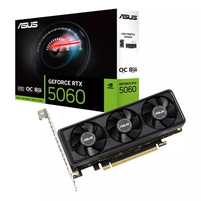 Asus GeForce RTX 5060 8GB GDDR7 LP BRK OC Edition (90YV0N90-M0NA00) (ASU90YV0N90-M0NA00)-ASU90YV0N90-M0NA00
