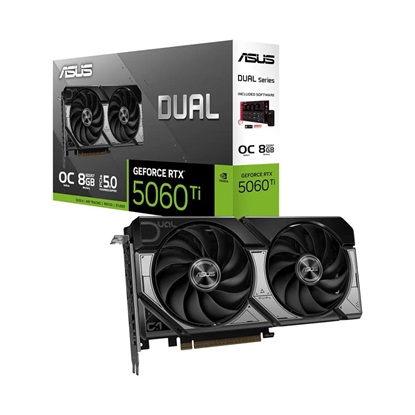 Asus GeForce RTX 5060 8GB GDDR7 Dual OC (90YV0N12-M0NA00) (ASU90YV0N12-M0NA00)-ASU90YV0N12-M0NA00