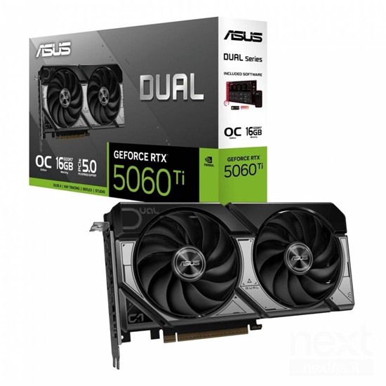 Asus GeForce RTX 5060 Ti 16GB GDDR7 Dual OC (90YV0MH0-M0NA00) (ASU90YV0MH0-M0NA00)-ASU90YV0MH0-M0NA00